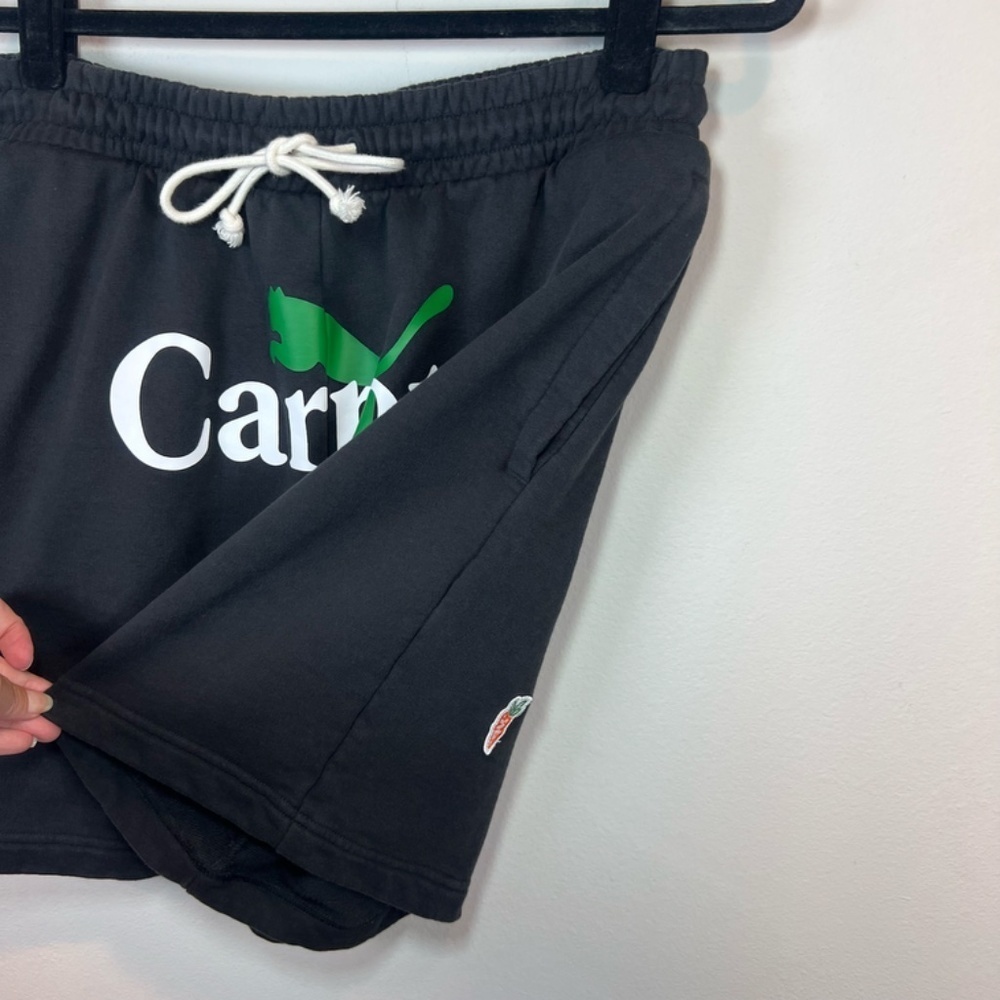 PUMA x Carrots 7" Sweat Shorts Black Casual Athletic Streetwear Mens Size Medium - Picture 2 of 15